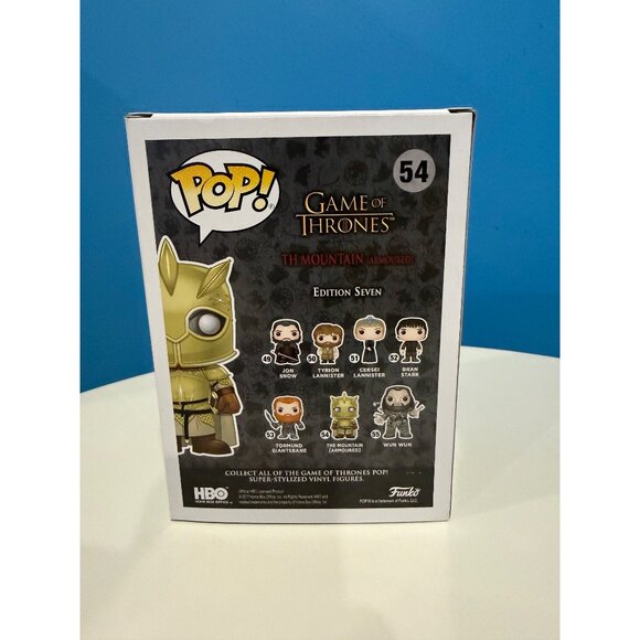 Funko Pop! Vinyl: Game of Thrones - The Mountain #54 Exclusive W Protector - Picture 3 of 5